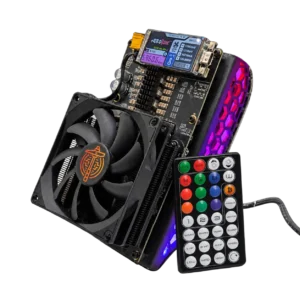 NerdQAxe++ Black Edition - 6Th/s with PSU & Stand